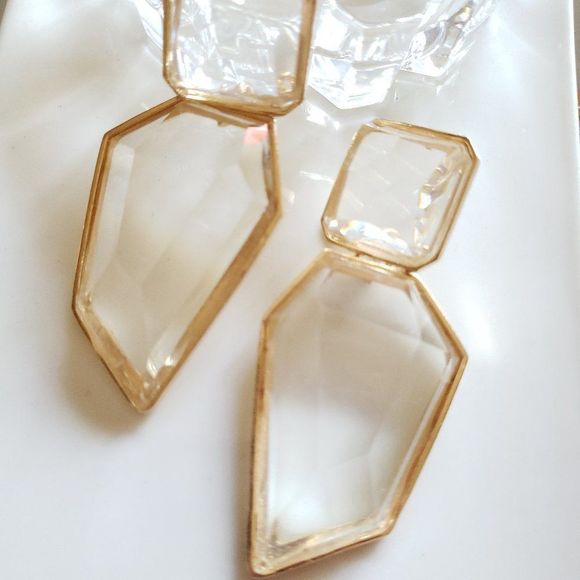 New! Zara Jeweled Glass Earrings - Picture 6 of 10